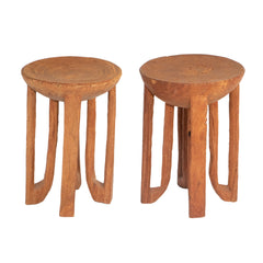 #1241 Pair of Wooden Stools