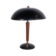 #1248 Table Lamp in Painted Brass and Wood, Year Appr. 1940