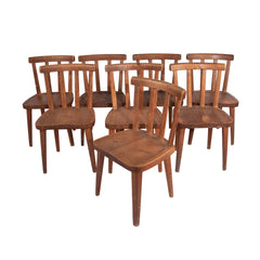 #1370 Set of 8 Axel Einar Hjorth Dining Chairs
