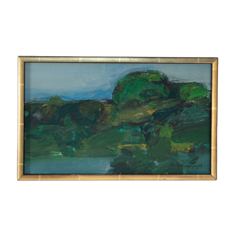 #1468 Painting in Oil by Ivar Morsing, Year 1969