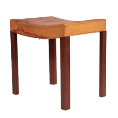 #1476 Stool in Leather, Year Appr. 1940