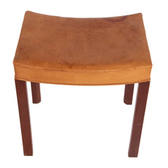 #1476 Stool in Leather, Year Appr. 1940