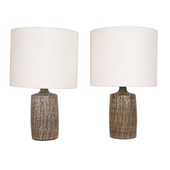 #1477 Pair of Table Lamps in Stoneware by Gunnar Nylund