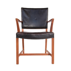#260 Desk Chair in Black Leather by Karl Erik Ekselius, Year Appr. 1950