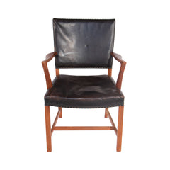 #260 Desk Chair in Black Leather by Karl Erik Ekselius, Year Appr. 1950