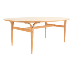 #202 Coffee Table with Burlwood Top by Bruno Mathsson