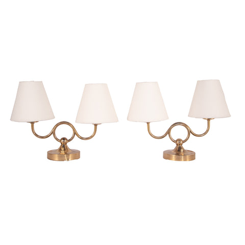 #1032 Pair of Table Lamps by Josef Frank