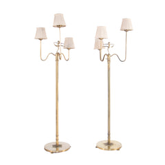 #1079 Pair of Floor Lamps in Brass by Gustaf Lundgren