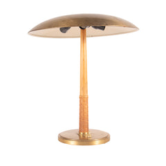 #109 Table Lamp in Brass and Wood by Harald  Notini