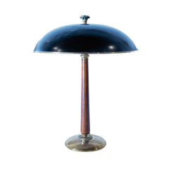 #1237 Brass and Wood Table Lamp by Erik Tidstrand,