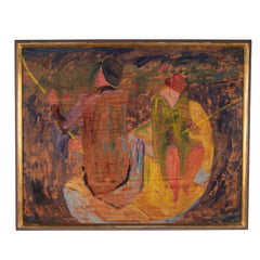 #1237 Painting in Oil on Wood by Ragnar Sanberg