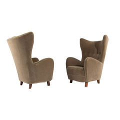 #1248 Pair of Lounge Chairs by Mogens Lassen