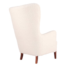 #1258 Wing Back Chair in Boucle