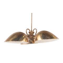 #1483 Ceiling Light Fixture in Bras by Harald Notini