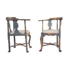 #178 Pair of Baroque Desk/Corner Chairs