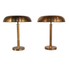#198 Pair of Table Lamps in Brass by Bertil Brisborg