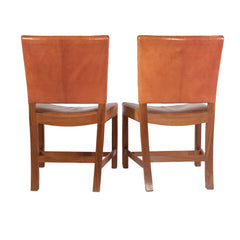 #24 Pair of Leather Side Chairs by Kaare Klint