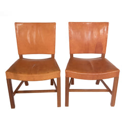 #24 Pair of Leather Side Chairs by Kaare klint