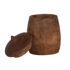 #269 Wood Jar with Lid