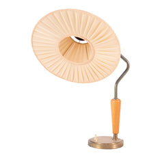 #280 Table Lamp in Brass and Wood by Harald Notini