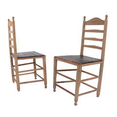 #333 Pair of Ladder Back Chairs