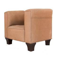 #384 Nubuck Leather Club Chair for ”Palais Stoclet” by Josef Hoffman