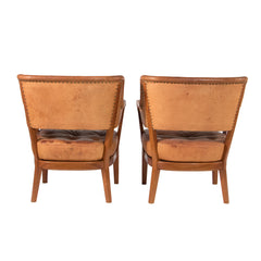 #491 Pair of Club Chairs by Carl Axel-Acking