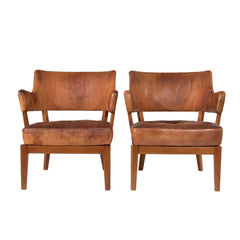 #491 Pair of Club Chairs by Carl Axel-Acking