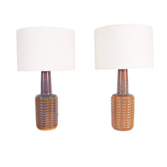 #623 Pair of Stoneware Lamps by Einar Johansen