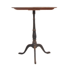 #653 Pedestal Table with Faux Painted top