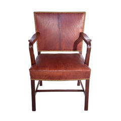 #72 Armchair in Brazilian Rosewood and Leather