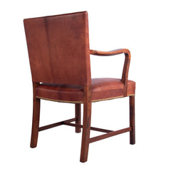 #72 Armchair in Brazilian Rosewood and Leather