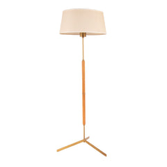 #760 Floor Lamp in Brass and Wood