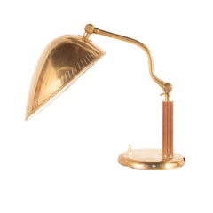 #99 Table Lamp in Wood and Brass by Harald Notini