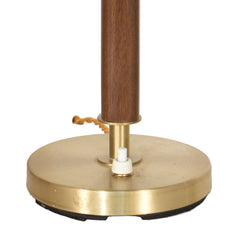 #1102 Table lamp in Teak and Brass