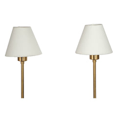 #1345 Pair of Brass Table Lamps