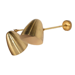 #1354 Pair of Brass Sconces