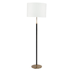#1367 Floor Lamp in Brass and Leather