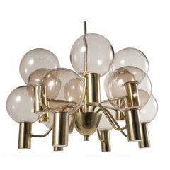 #1683 Brass Chandelier by Hans Agne Jakobsson