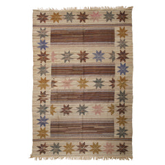#32 Vintage Swedish Flat Weave Rug by Marta Maas-Fjetterstrom