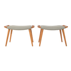 #614 Pair of Stools by Hans Wegner