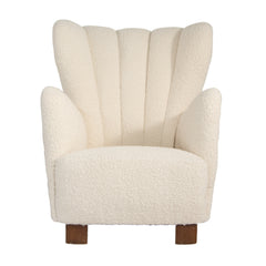 #620 Wing Chair in Boucle