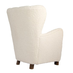 #620 Wing Chair in Boucle