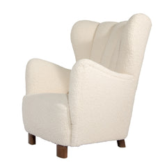 #620 Wing Chair in Boucle