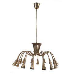 #824 Brass Chandelier