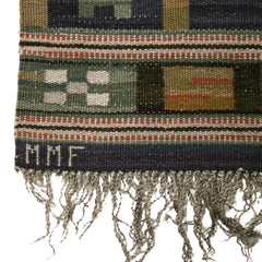 #853 Vintage Flat Weave Rug By Märta Måås-Fjetterström
