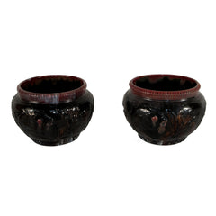 #918 Pair of Earthware Pots by Michael Andersen
